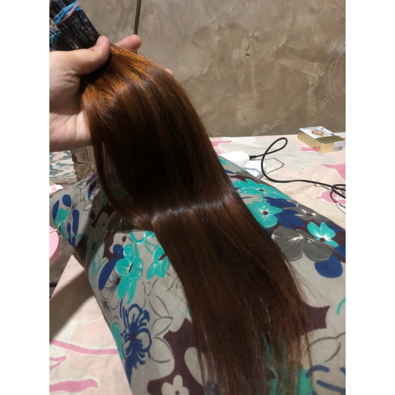 hair extension asli dari brown 40cm
