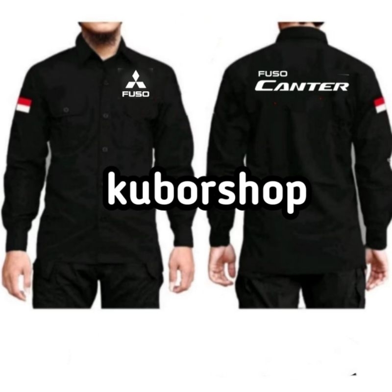 kemeja fuso canter baju canter fuso seragam canter fuso full bordir