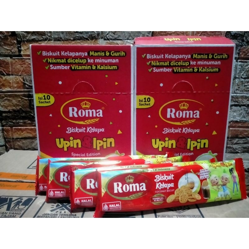 

Roma Biskuit Kelapa Upin & Ipin 360g (12 Sachet @36g)