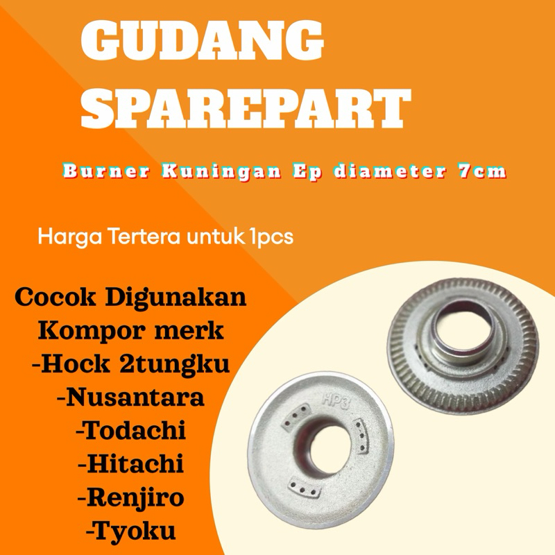 Burner Kuningan Kompor Gas Tyoku, Todachi, Hock, Nusantara & Renjiro