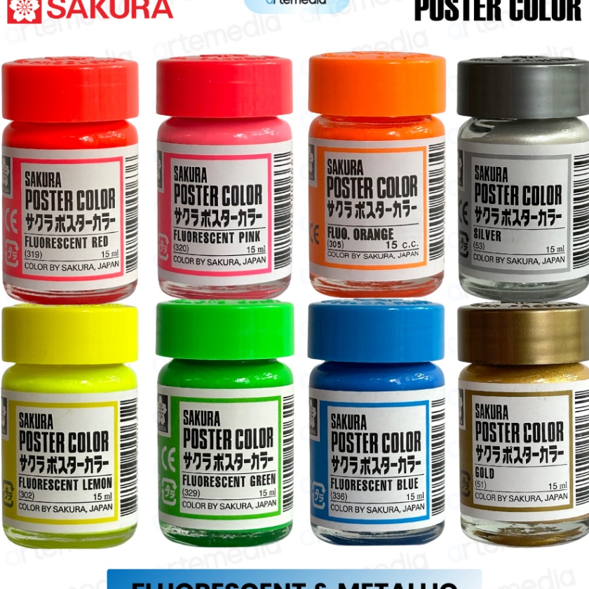 

HJ6 Sakura Poster Color 15 ml Metallic Fluorescent