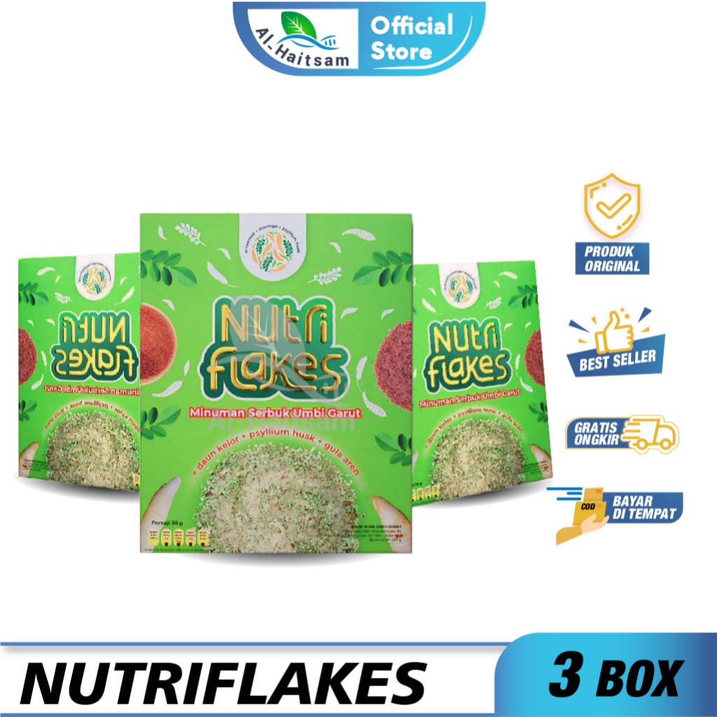 

Nutriflakes Original Sereal Diet dan Bantu Atasi Asam Lambung 3 Box