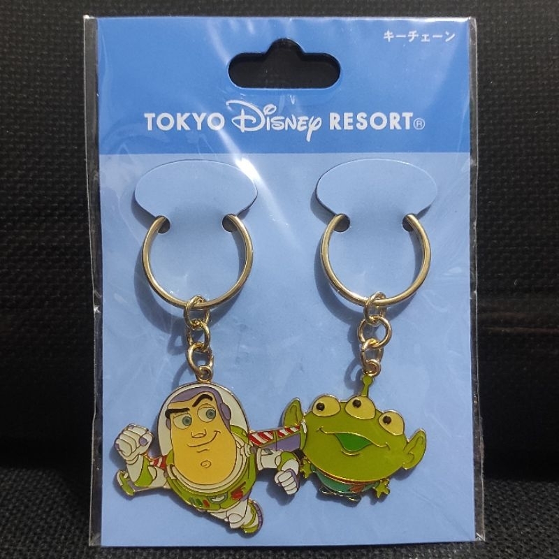 Gantungan Kunci Buzz Lightyear Alien Toy Story Tokyo Disneyland ORI Jepang