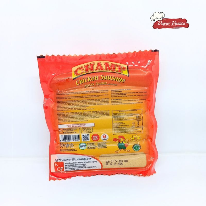 

Sosis Ayam Champ 375gram DapurVanisa