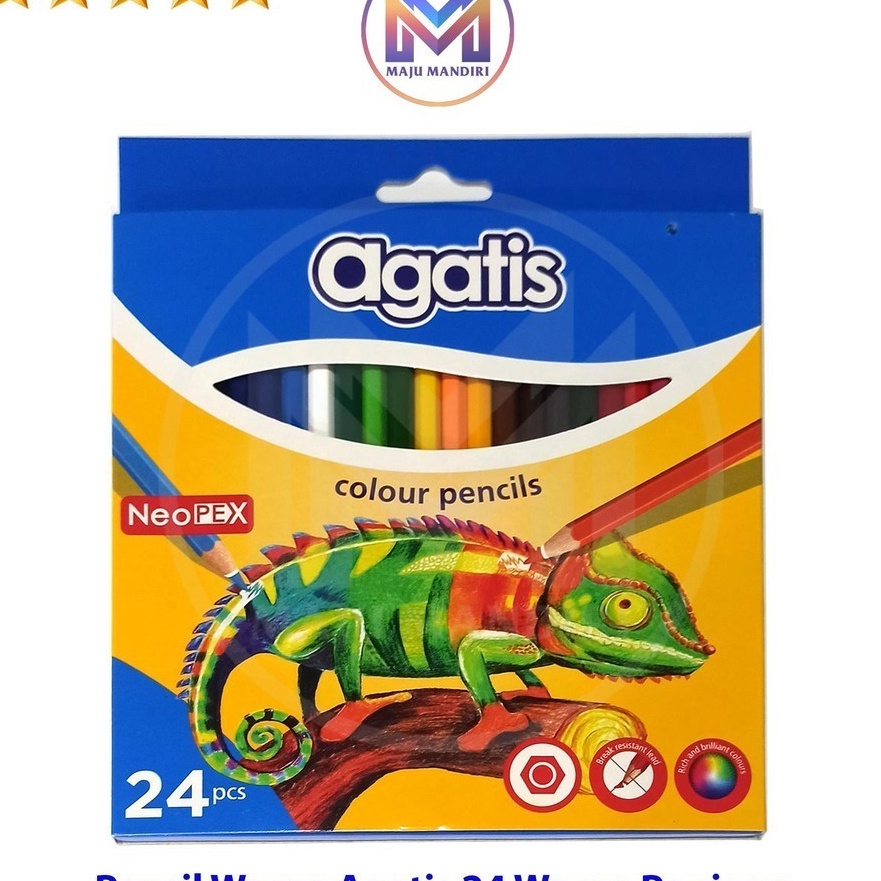 

KI3 Pensil Warna Agatis 24 Warna Panjang Colour Pencil 24 Colours