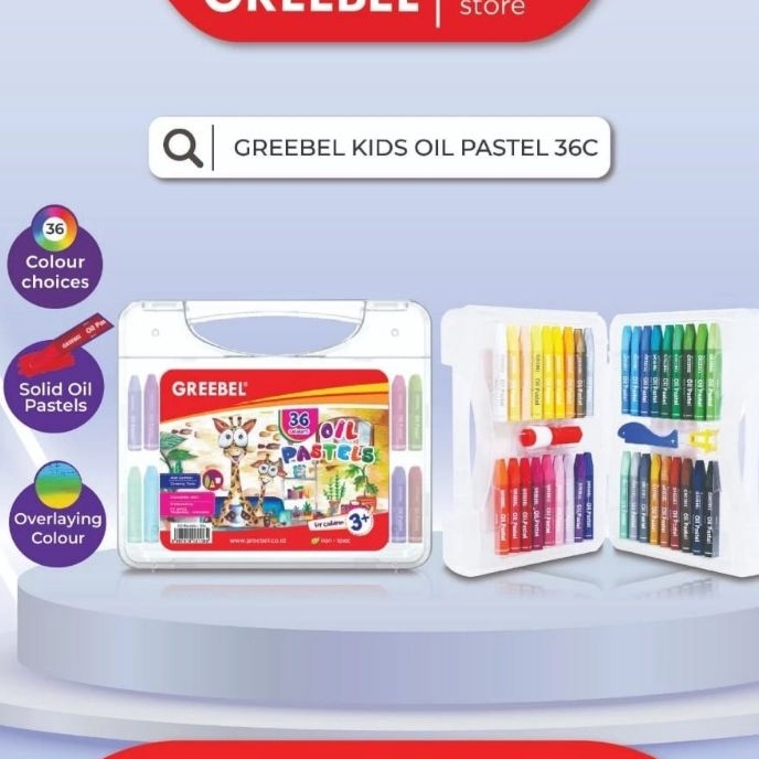 

Terkini GREEBEL Crayon 36 warna Oil Pastel Greebel 36 Warna