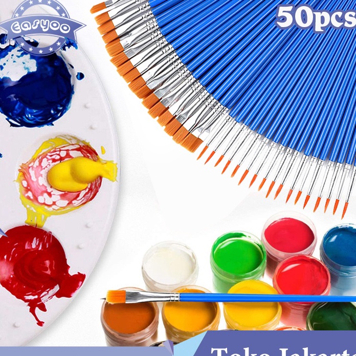 

Hot 5pcs Set Kuas Lukis Lengkap Paintbrush Paint Brushes Brush Kuas Cat Air Cat Minyak Lukis