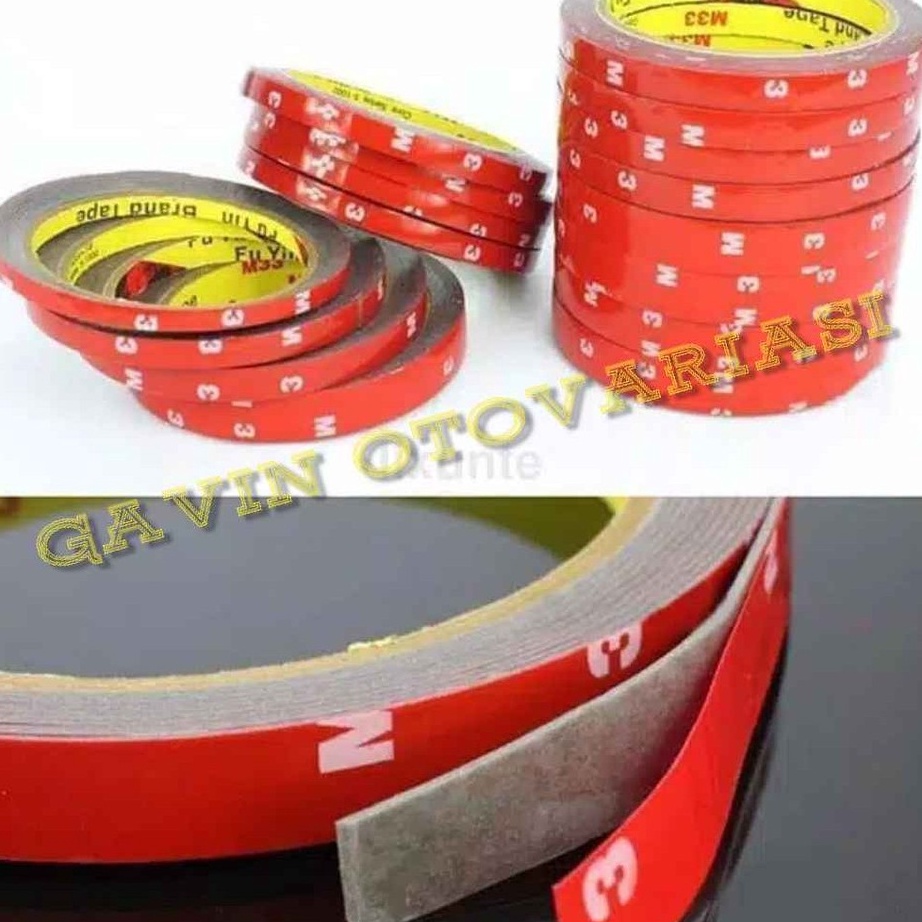 

BONUS MENARIK Double Tape 3M 1CM 1MM Busa Perekat 3M merah Foam Dobel Tape Dobel Tip