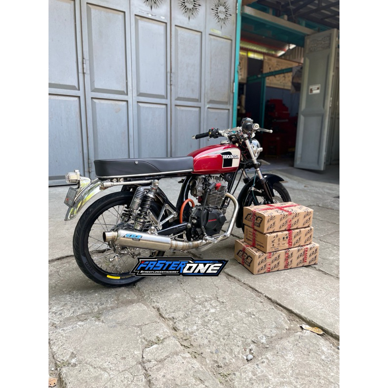 knalpot DOS original fullsystem CB GL100 TIGER MEGAPRO