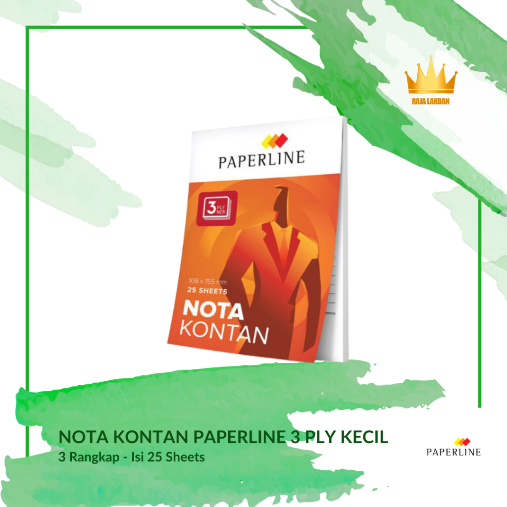 

Buku Nota Kontan Nota Jual Beli Paperline 3 PLY NCR/ Kecil