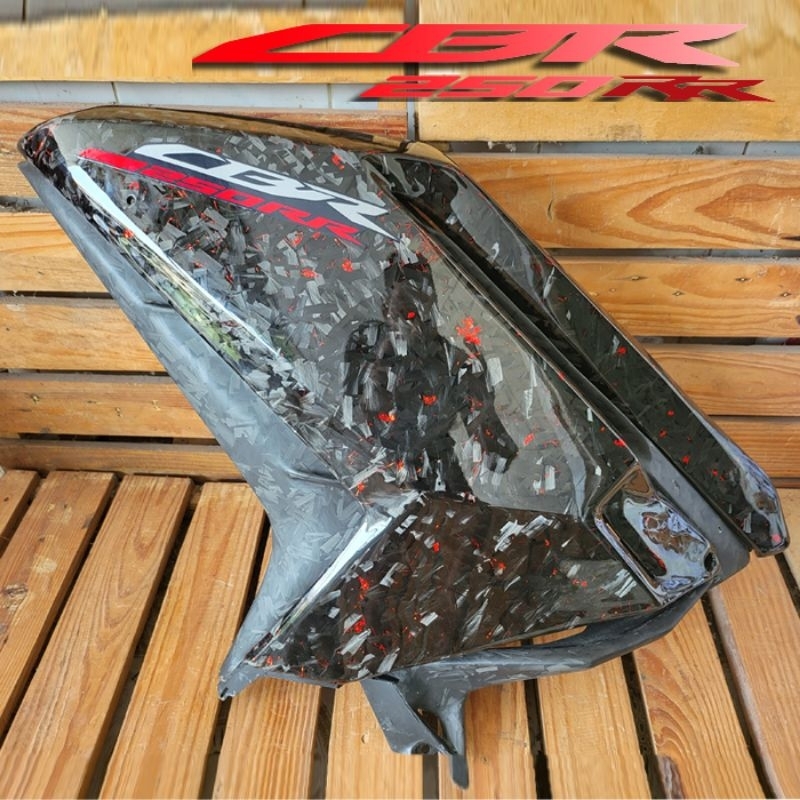Set Fairing Kanan Kiri Cbr250rr k64N 2022 up Carbon Forged mix red