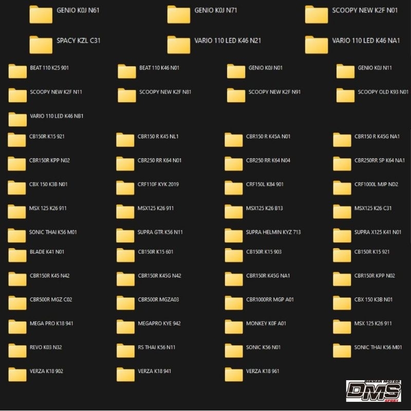 PAKET FULL FILE ECU HONDA BIN+XDF DAN BONUS BIN REMAP