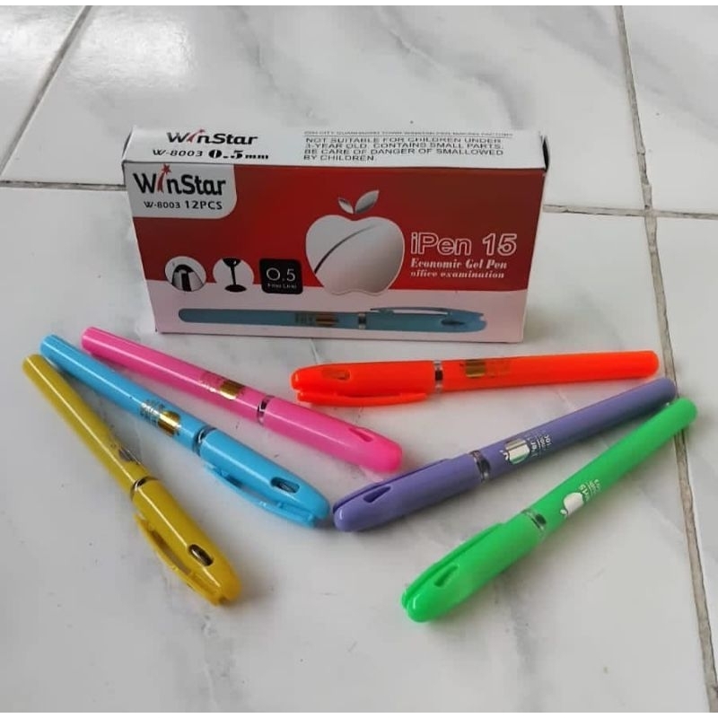 

12 PCS PULPEN IPEN15 WS--8003 /1 PACK PULPEN GEL WS 0,5.