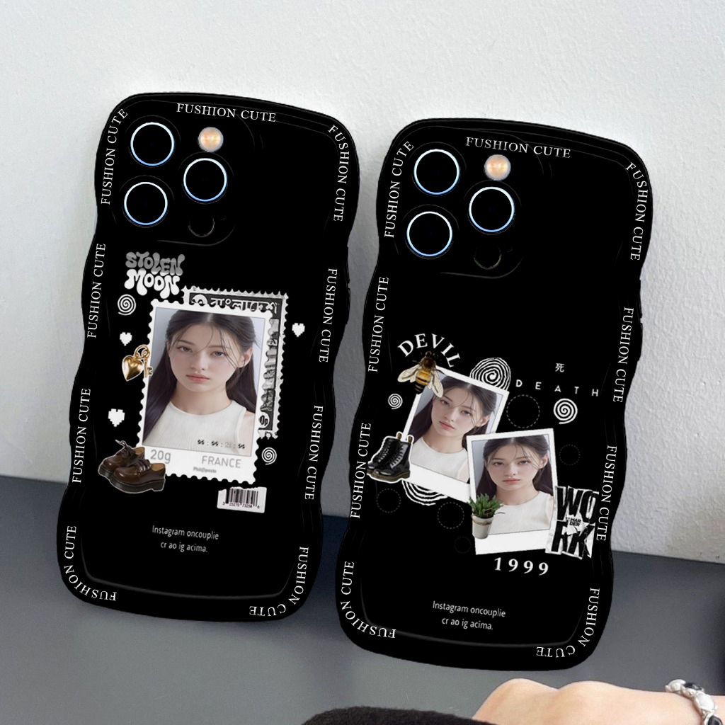 CASE GELOMBANG BISA REQUEST GAMBAR/FOTO UNTUK HP VIVO Y03 Y18 Y100 Y27 Y27S Y36 Y28 Y17S Y02 V25E V2