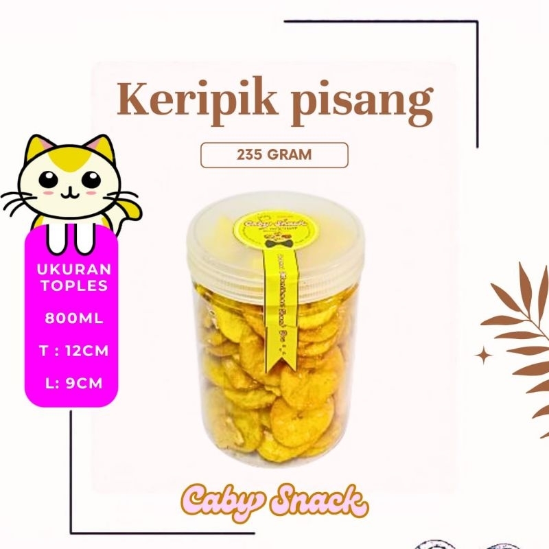 

Caby Snacks Keripik Pisang 235gr + toples termurah dikirim ke alamat langsung Cod Gratis ongkir Jawa Timur