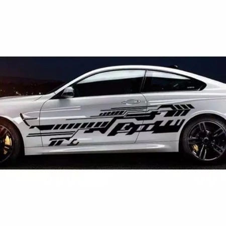 sticker cutting mobil sedan
