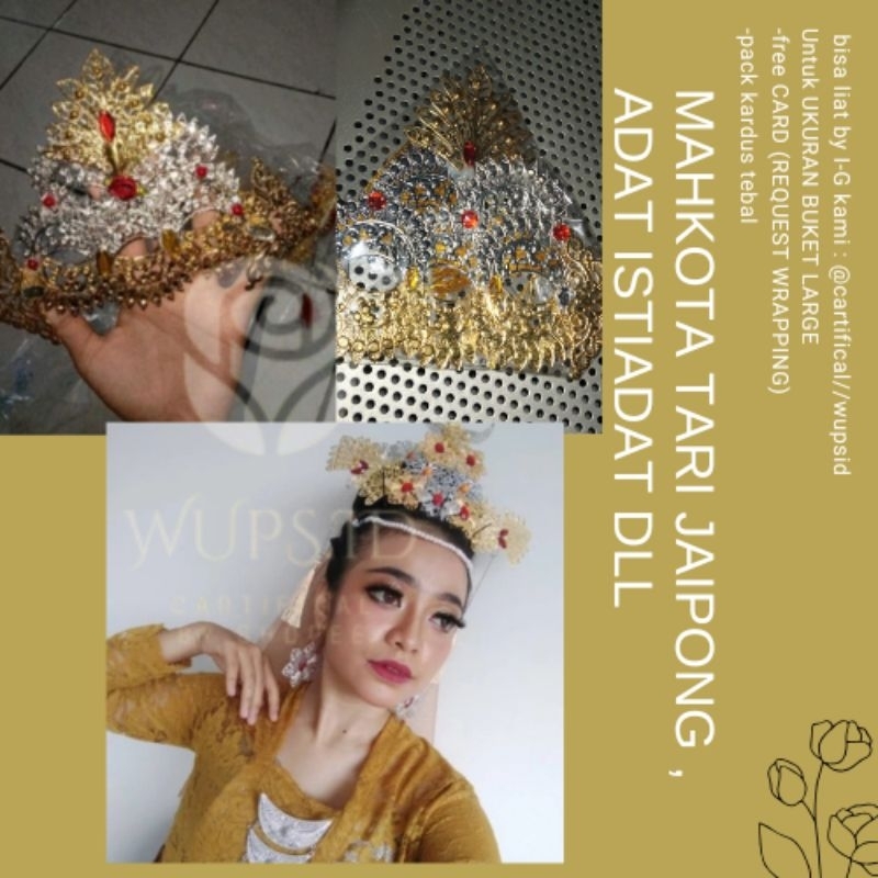 Hiasan kepala tari / wedding// mahkota// siger // jaipong