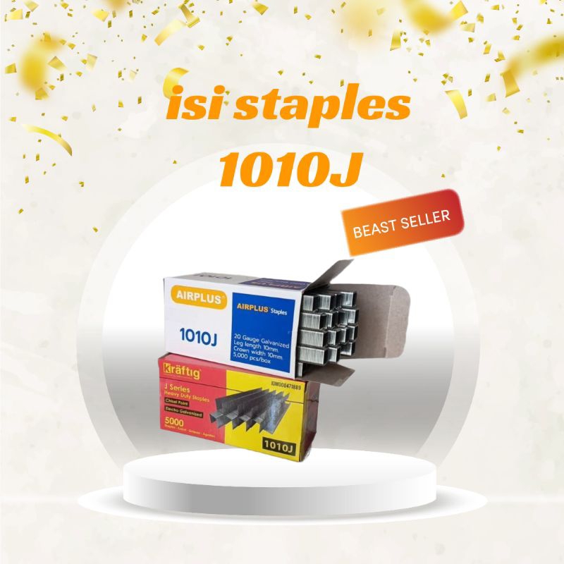 

isi Staples tembak KRAFTIG AIRPLUS AIRTECH 1010J/Refil Staples paku tembak model U