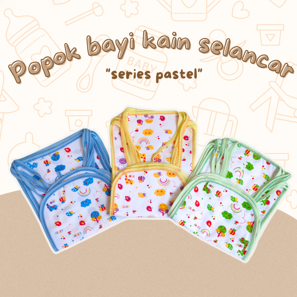 Lusinan popok kain bayi || popok kain newborn|| popok selancar newborn motif