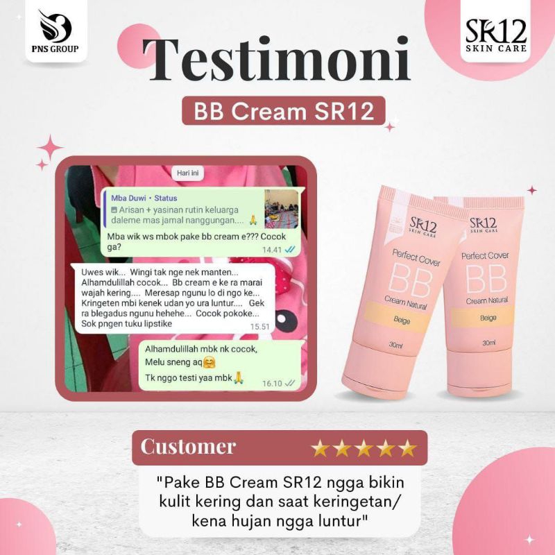SR12 BB Cream - Bedak cair - Foundation