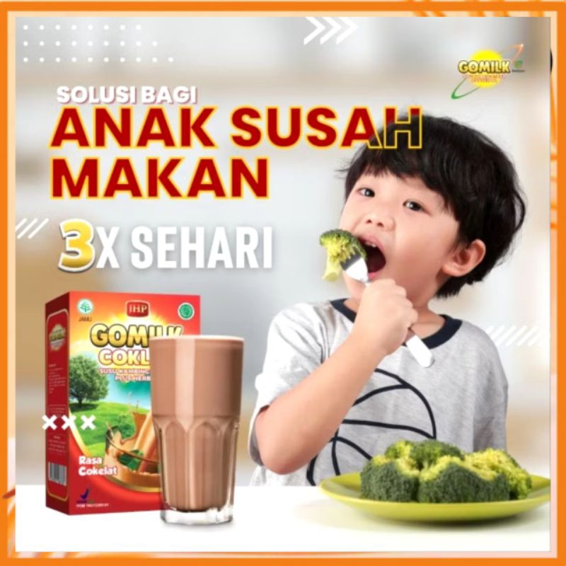 

GOMILK 200gr SUSU ETAWA Plus Herbal Menambah Nafsu Makan Anak |