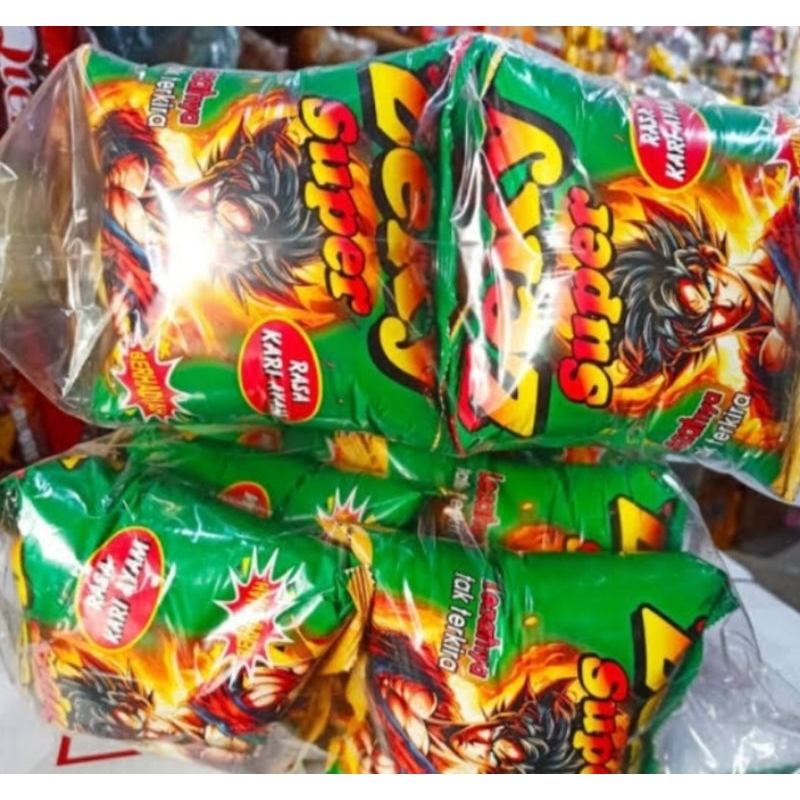 

Jajan Berhadiah Zeky Super Rasa Kari Ayam isi 10pcs