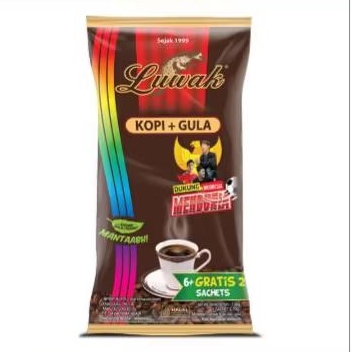 

Luwak Kopi Gula Bag 6 + 2 x 23 g