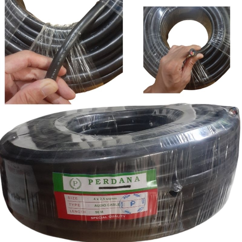 Kabel Speaker Merk Perdana By Makita Ukuran 4X2.5 MM
