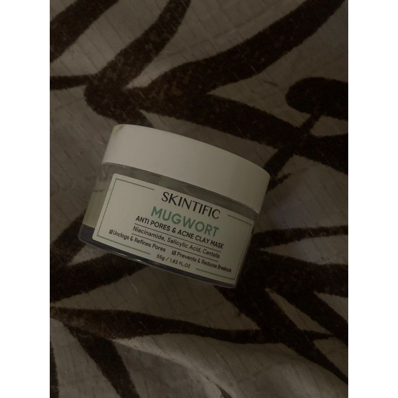 preloved skintific mugwort clay mask