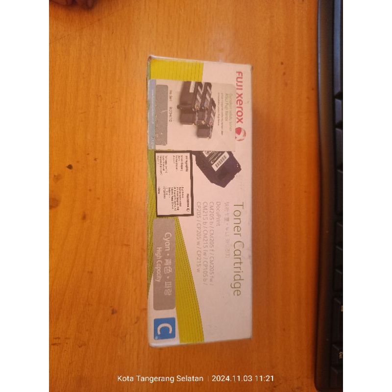 Toner Fuji Xerox Docuprint CM205 b/CP105 b [CT201592] CYAN ORIGINAL
