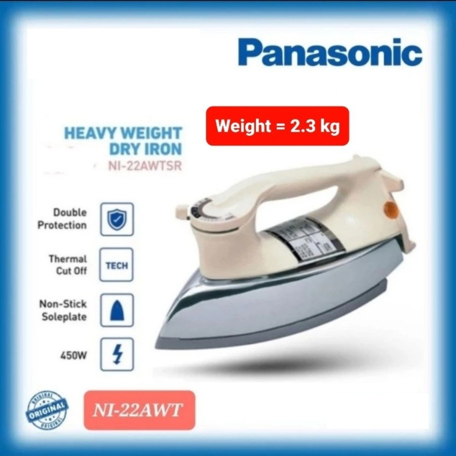 Setrika Panasonic BERAT NI-22 AWT | Dry Iron Panasonic NI - 22AWT NI22AWT
