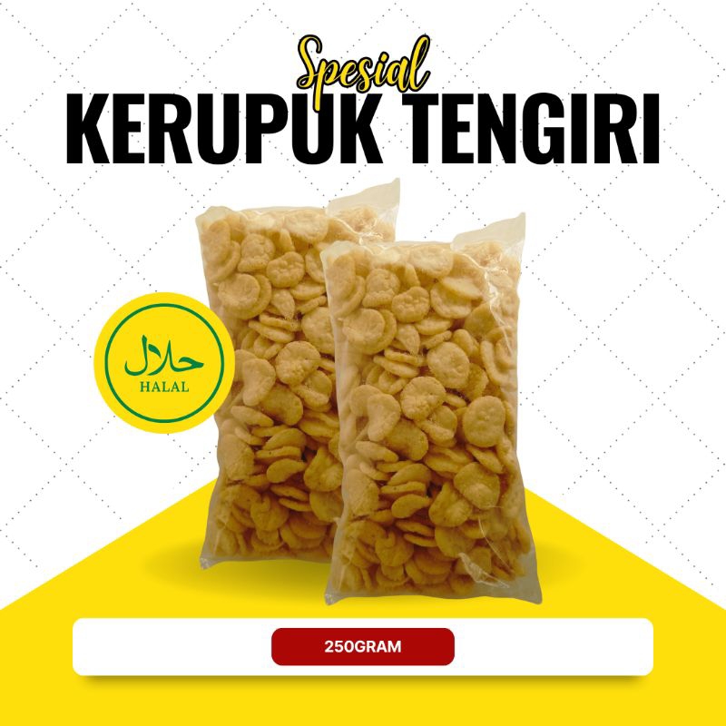 

Kerupuk Tengiri Gepeng kemasan 250gr gurih