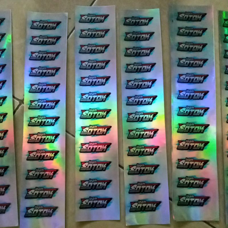 STIKER TEAM SOTOK ISI 12 BIJI |  STIKER HOLOGRAM | STIKER PACK | STIKER  1 LEMBAR