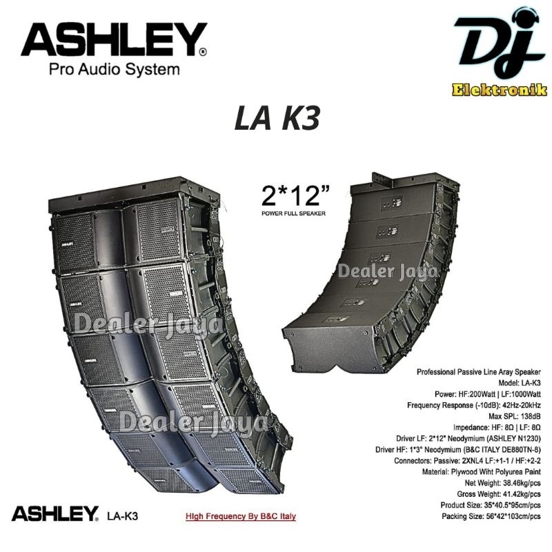 Speaker Line Array Ashley LA K3 / LA K 3 - Pasif