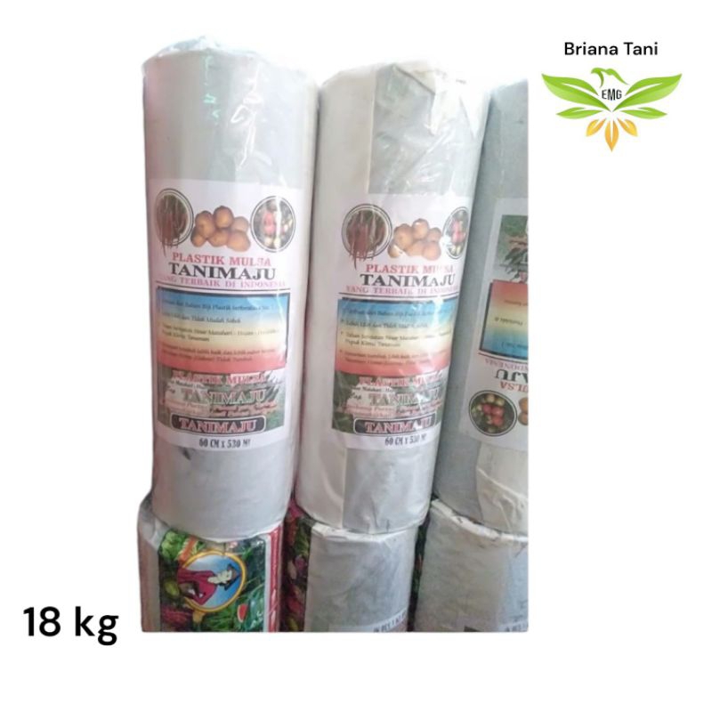 ￼PLASTIK MULSA HITAM PERAK TANI MAJU 60/120 CM 530 METER