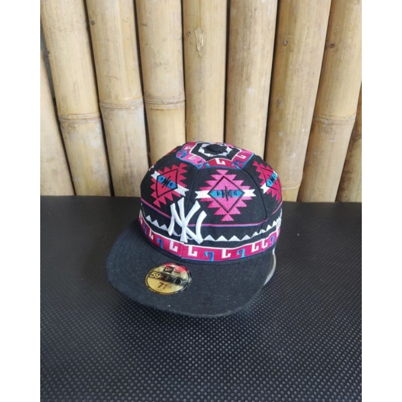Topi New Era NY Navajo Big Logo Full Bordir MLB Vintage