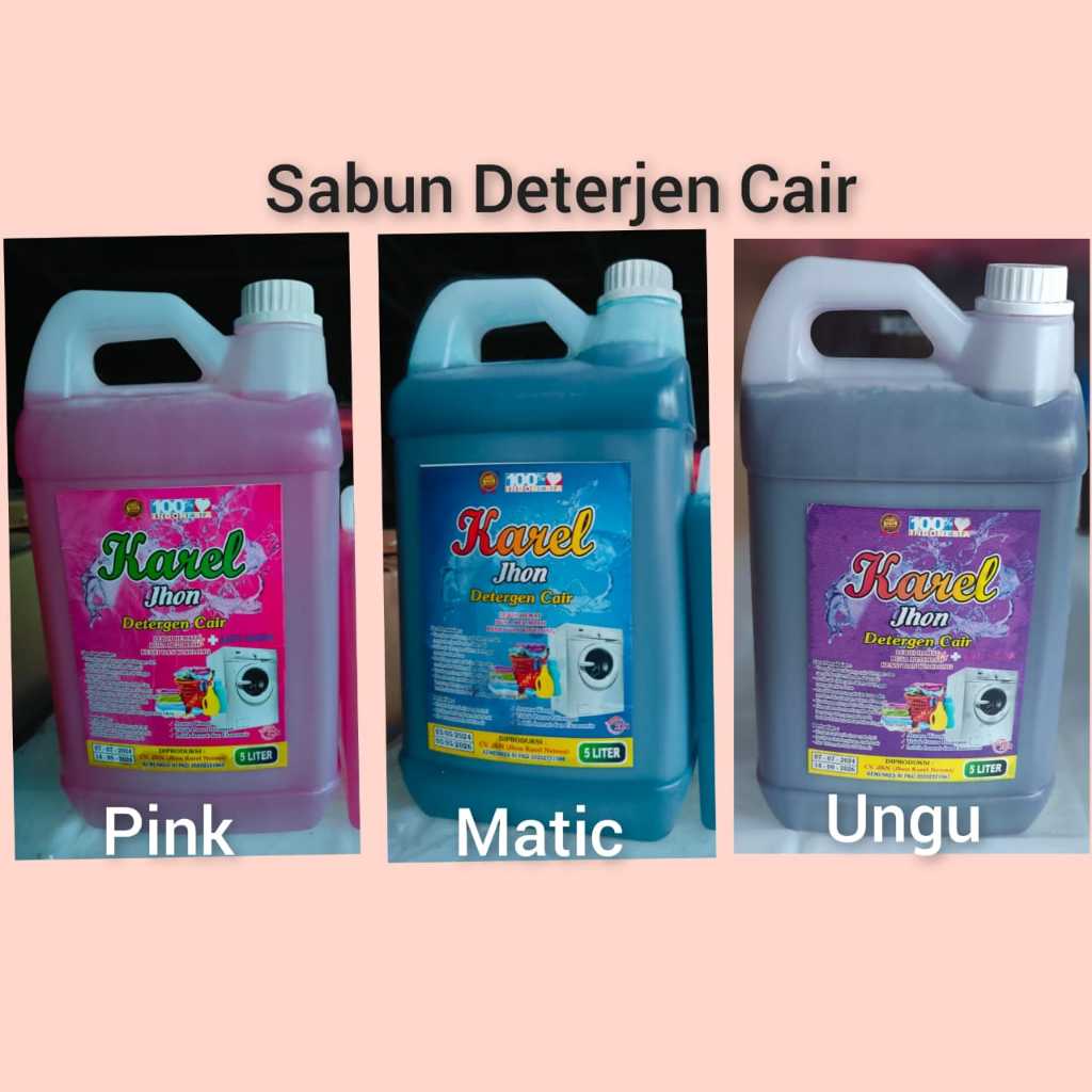 PROMO DETERJEN CAIR LAUNDRY 5 LITER/VERSI RINSO CAIR TERMURAH/SABUN CUCI BAJU/LAUNDRY PAKAIAN/SABUN 