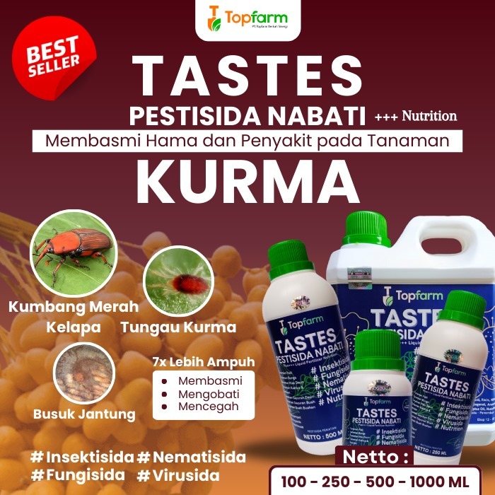 Obat Hama Tanaman Pohon Kurma / Obat Ulat Daun Kurma / Obat Semprot Tanaman Buah Kurma / Obat Jamur 