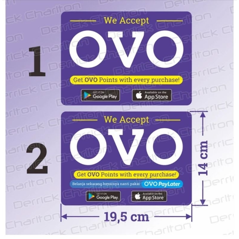 

[Niefashop.official] Stiker TOP OVO bahan vinyl Instant 5 menit