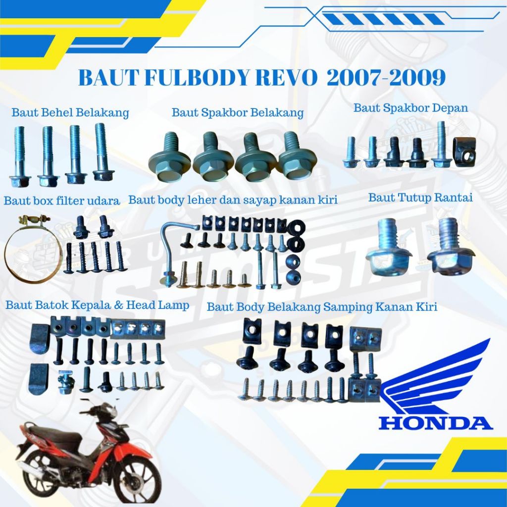 BAUT BODY REVO LAMA/BAUT MOTOR HONDA REVO 2007-2009