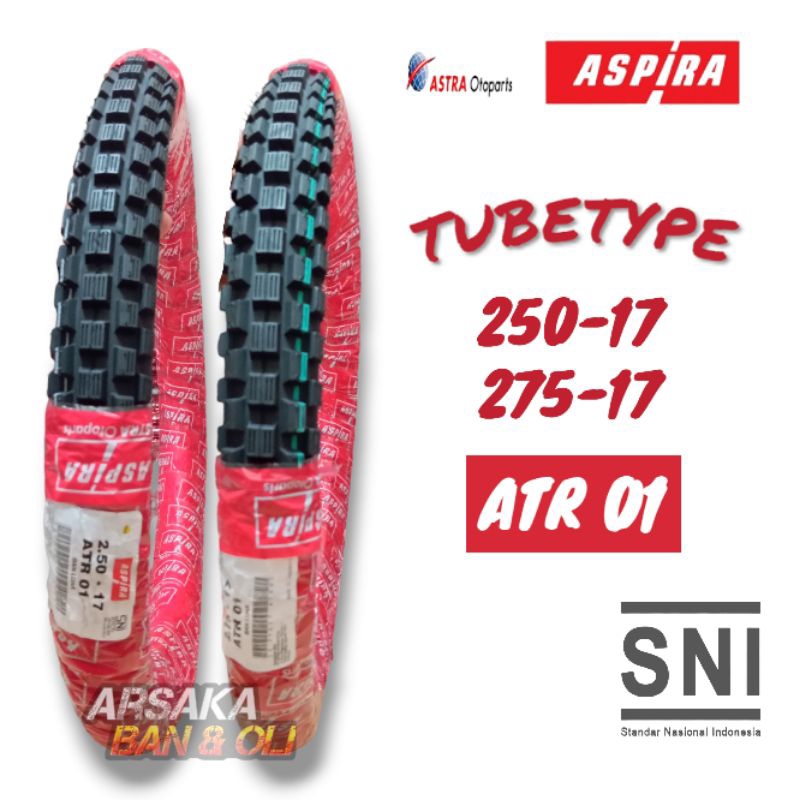 BAN LUAR ASPIRA 275-17 & 250-17 TRIAL BAN LUAR RING 17 BAN ASPIRA TRIAL