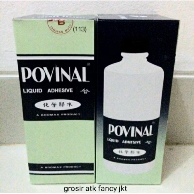 

( 36 botol / KARTON ) Lem Cair Perekat Kertas Slime Liquid Glue Povinal 113 Besar ( 500ml )