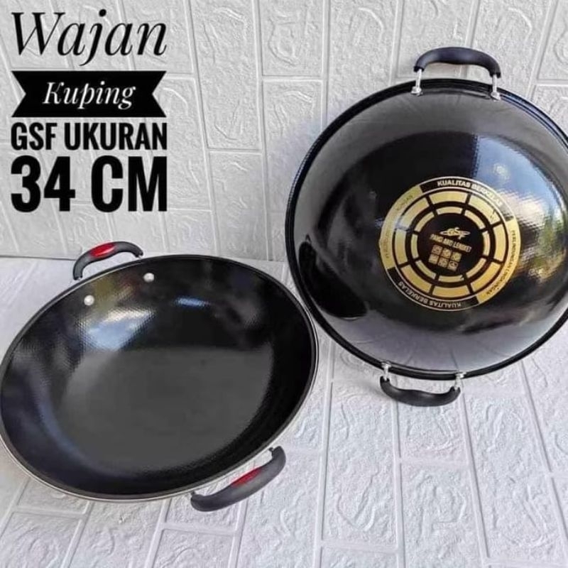 wajan enamel/wajan kuping/wajan UK besar/rinjing