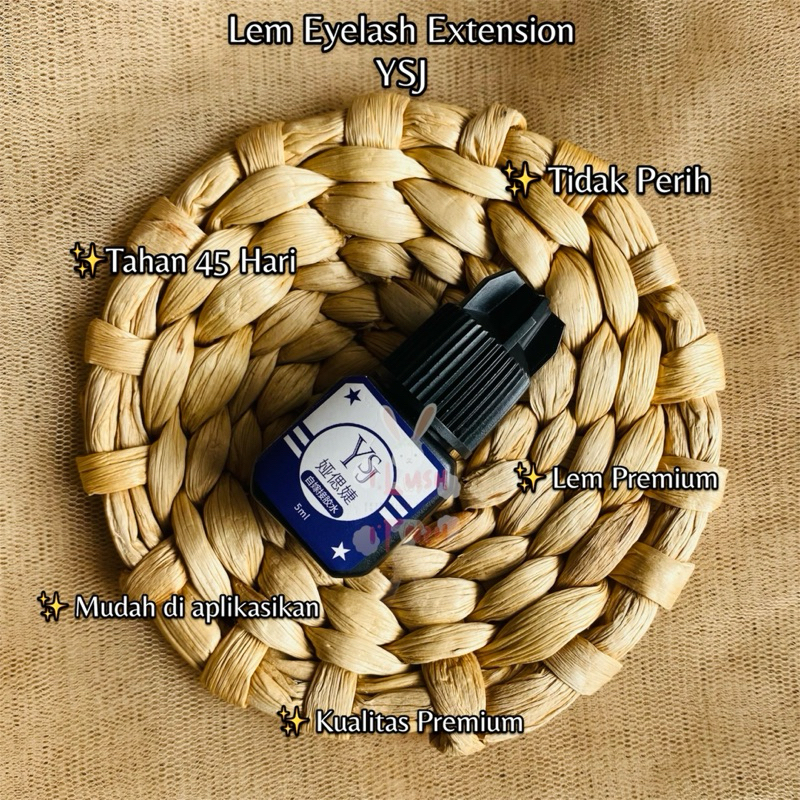 Lem Eyelash Extension YSJ 5ml - Lem Ysj - Lem bulu mata palsu tanpa perih - Lem eyelash extension - 