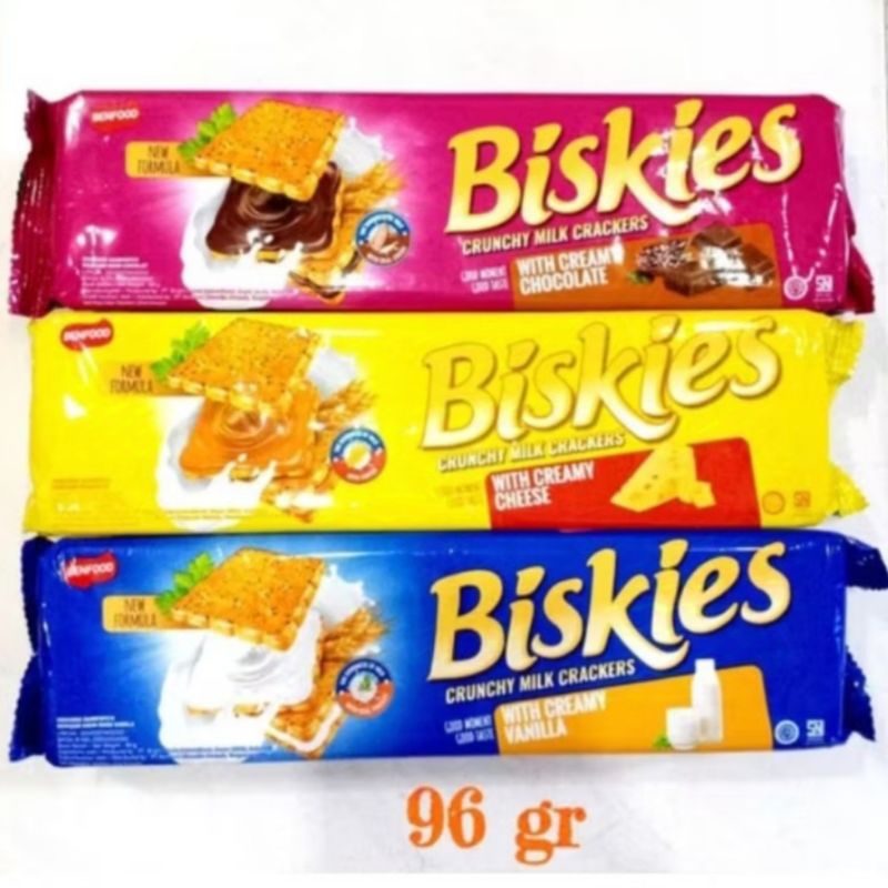 

Biskies Sandwich Crackers Biskuit Vanilla 96gr