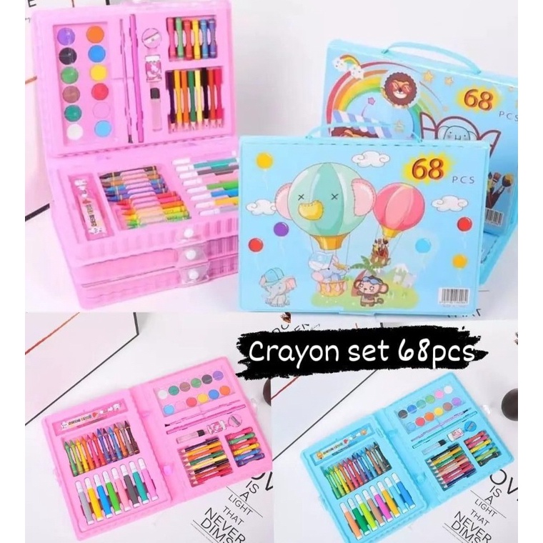 

Dijamin Laris ASHIKA ATK SET CRAYON DRAWING ART 68pcs PAKET ALAT MEWARNAI ANAK TERLARIS