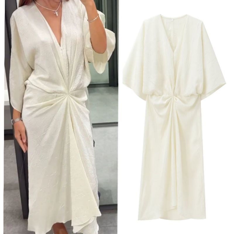 Ivory Curve Maxi Dress  76476 (TS)