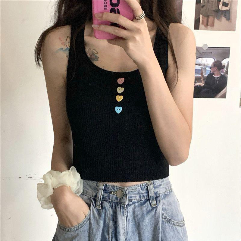 TANKTOP CACA TANKTOP KNIT CROP REMAJA