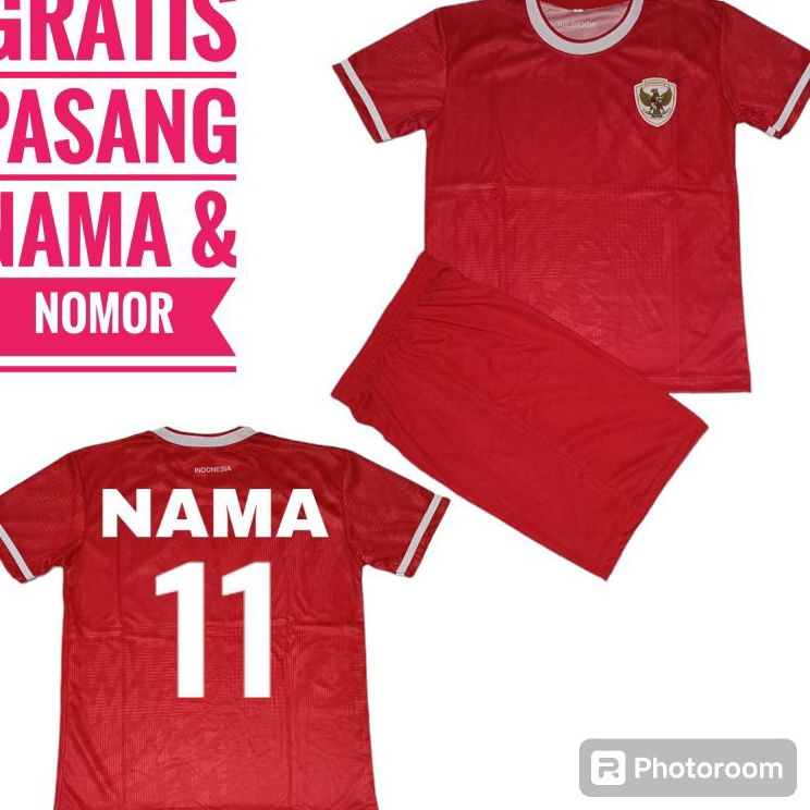 Ready Terbaru  SETELAN JERSEY TIMNAS INDONESIA ANAK UMUR 714 THNSETELAN BAJU BADMINTON ANAKJERSEY BA
