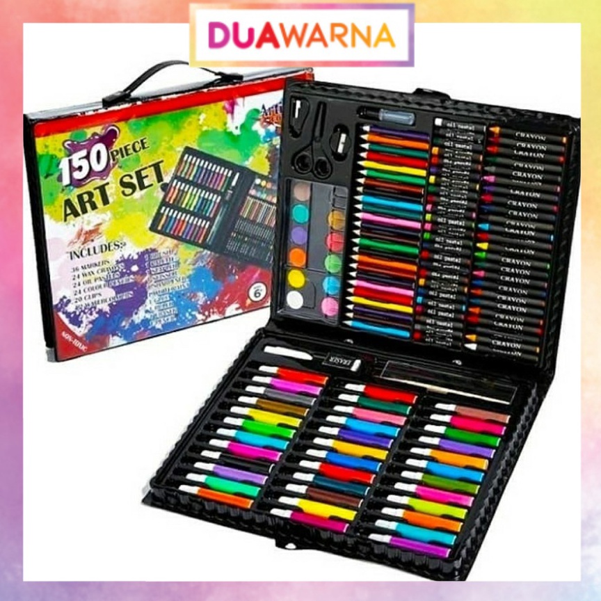 

Stock Banyak DuaWarna Crayon Pensil Warna Art Set Pensil Warna Crayon 15